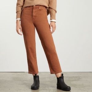 Everlane Women's The Way High Jeans Organic Cotton Orange Size 24